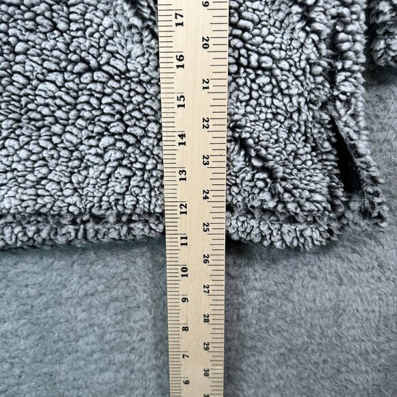 NFL Minnesota Vikings Sherpa Quarter-Zip Pullover Jacket Women's Gray - Picture 10 of 12